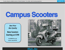 Tablet Screenshot of campus-scooters.com
